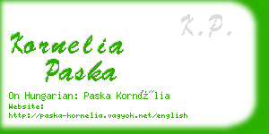 kornelia paska business card